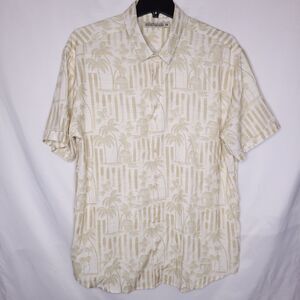 The Roosevelts Shirt Mens 2XL Bula Gold Bamboo Short Sleeve